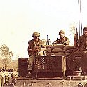 FDC's 577 with some of crew on board. Les Higa with "Booger" (left),  Doug Wells on the "60", Lt.Hynes (right) and Scott Krueger driving.